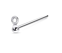 8 Shaped Straight Nose Stud Stud NSKA-765